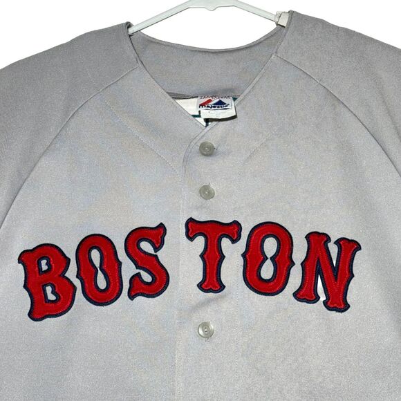 Majestic Boston Red Sox David Ortiz #34 Jersey Men’s XL Gray MLB EUC - Picture 2 of 9